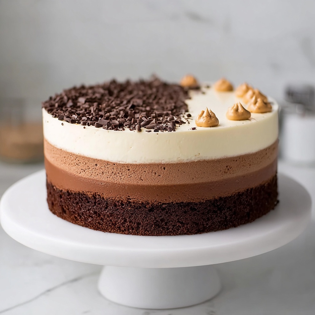 Tuxedo Cake: A Triple Chocolate Mousse Delight Recipe - Recipe Image