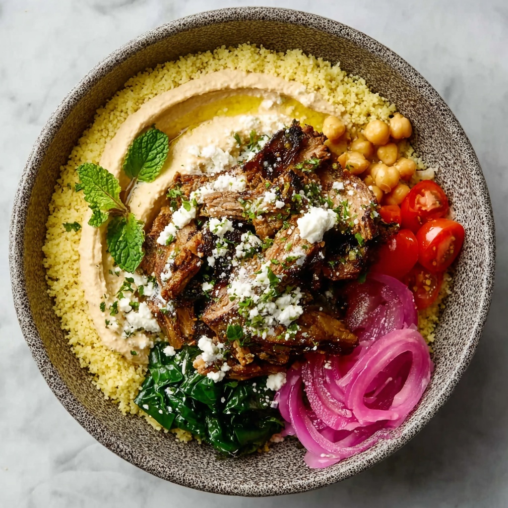 Shawarma-Inspired Spiced Lamb and Hummus Bowls Recipe - Recipe Image
