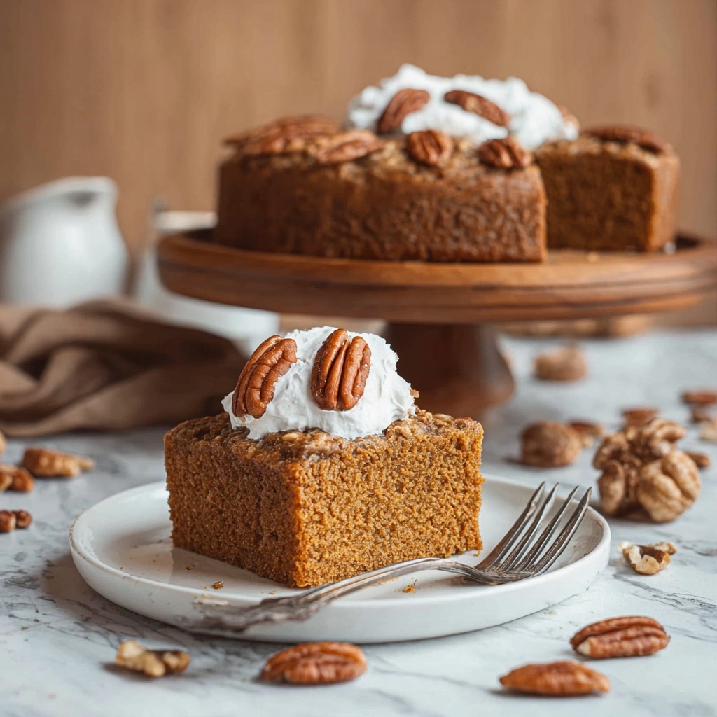 Flourless Maple Pecan Pumpkin Yogurt Cake Recipe - Recipe Image