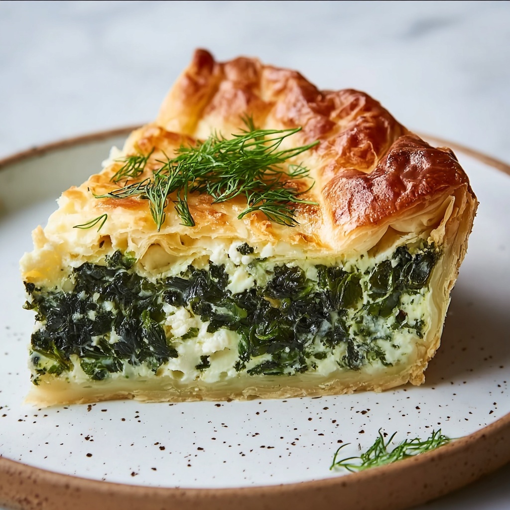Keto Greek Spinach Pie Recipe - Recipe Image
