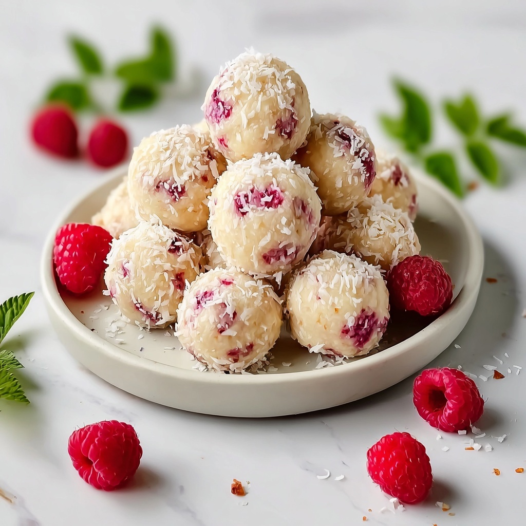 Easy Raspberry Protein Balls Recipe - Recipe Image