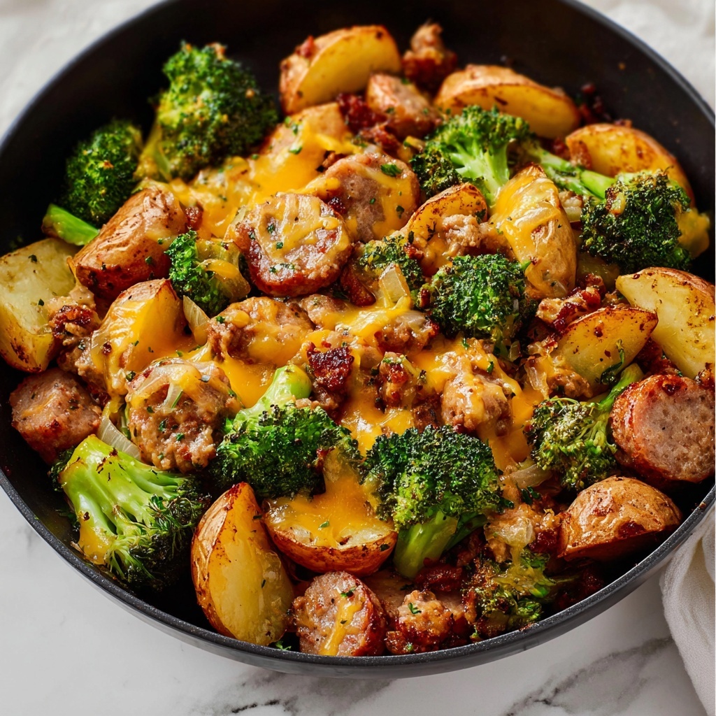 Sausage Potato Broccoli Skillet Recipe - Recipe Image