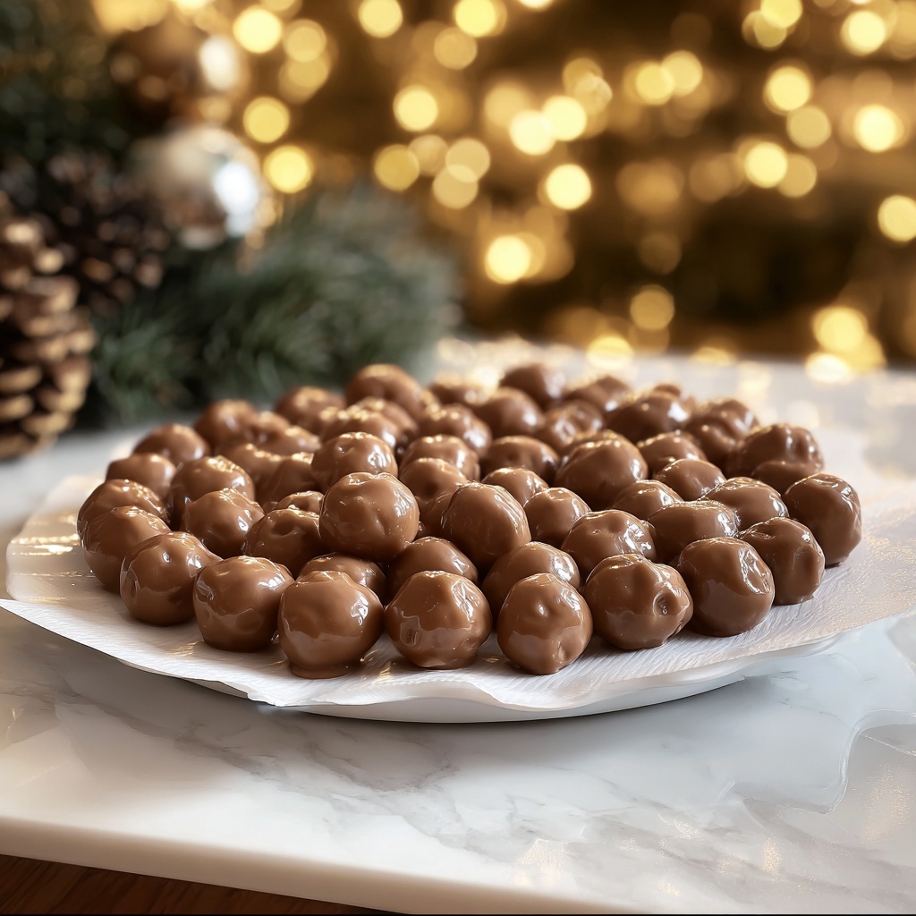 Chocolate-Coated Peanut Butter Balls Recipe - Recipe Image