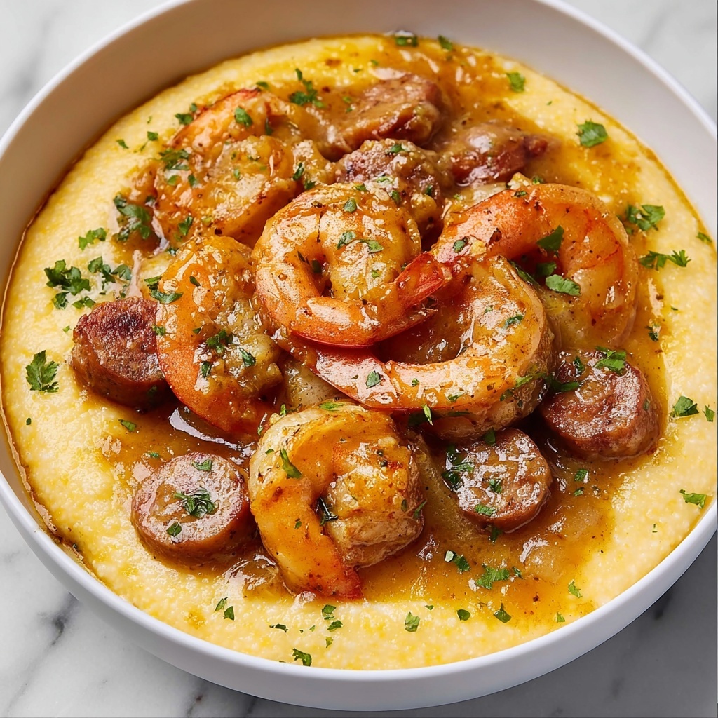 Creamy Lowcountry Shrimp and Grits Recipe - Recipe Image