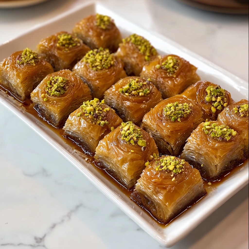 Baklava Scrolls with Five Ingredients Recipe - Recipe Image
