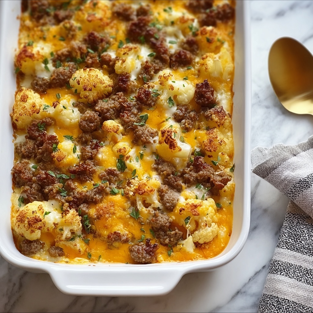 Tater Tot Sausage Breakfast Casserole Recipe - Recipe Image