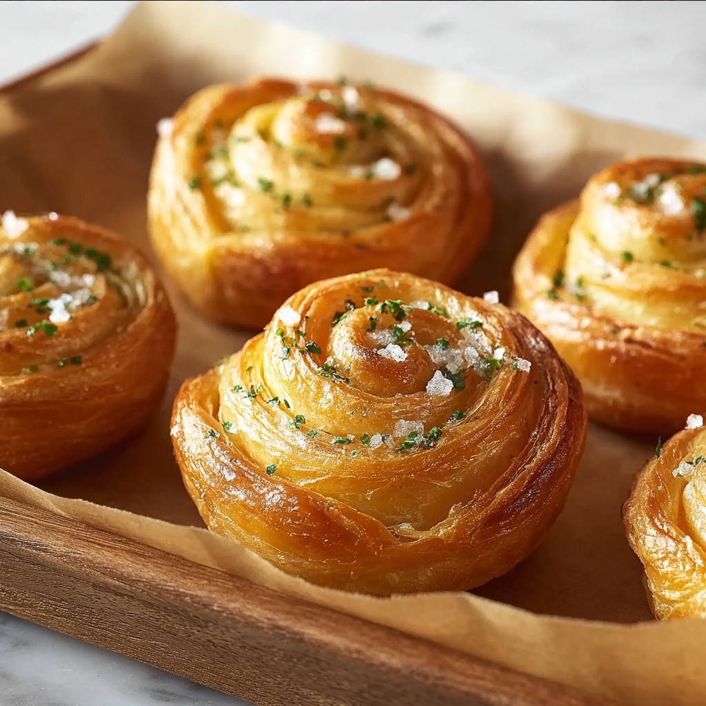 Cheesy Garlic Cruffin Bliss for Irresistible Snacking Recipe - Recipe Image