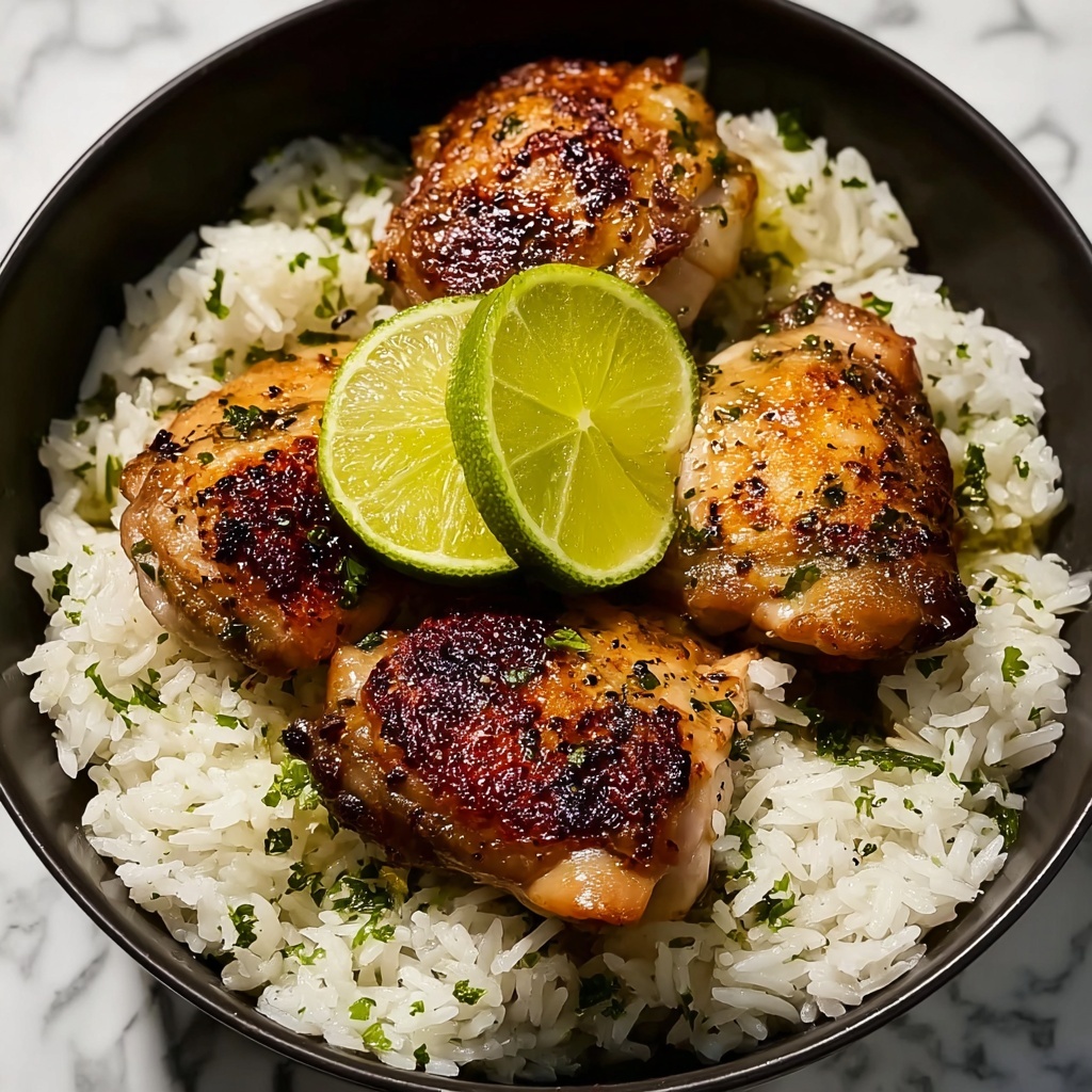 Coconut Lime Chicken with Fragrant Basmati Rice Recipe - Recipe Image