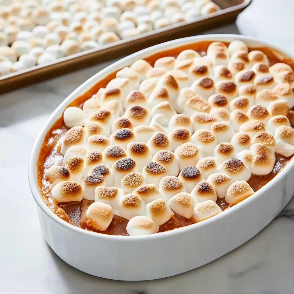 Sweet Potato Casserole with Marshmallow and Streusel Topping Recipe - Recipe Image