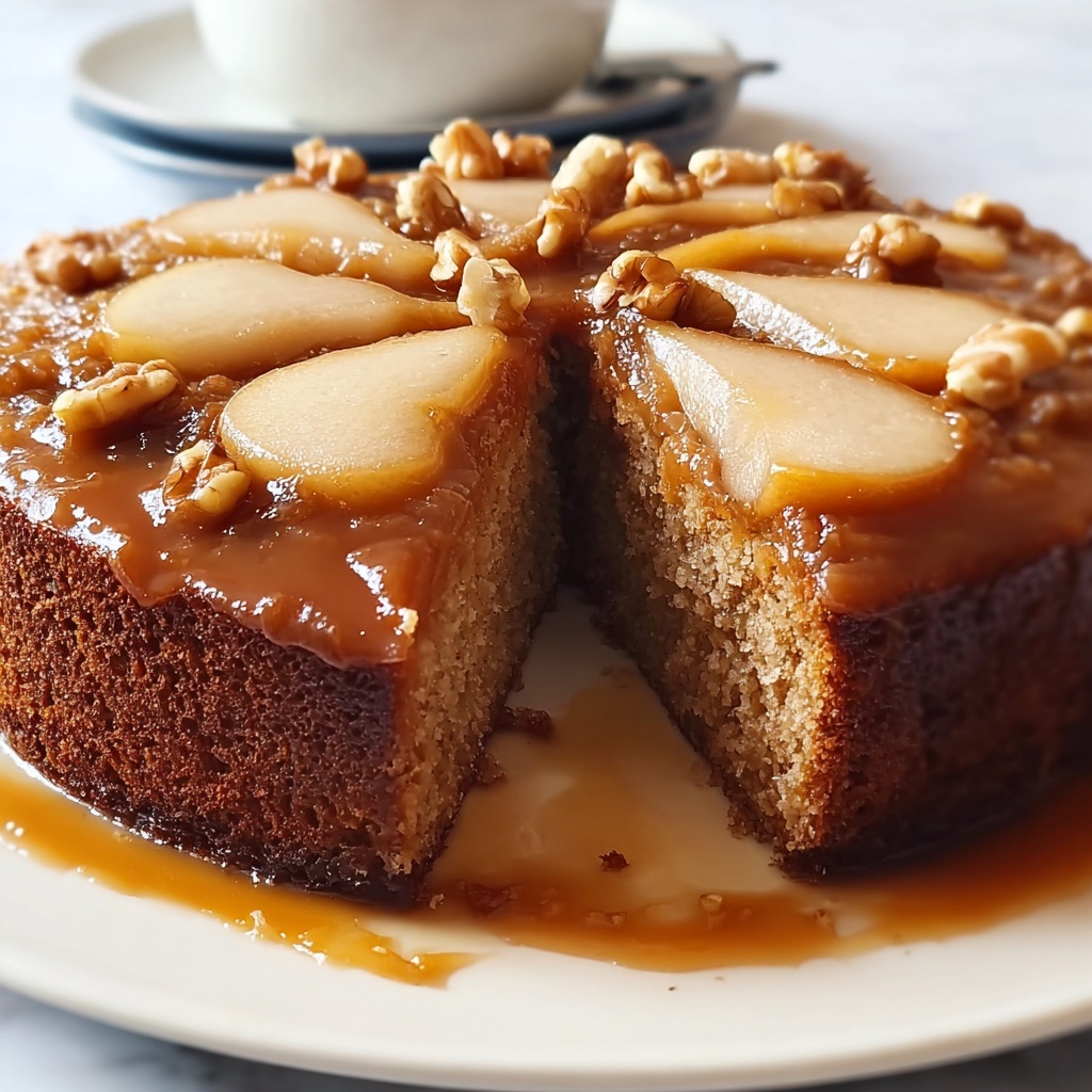 Chai-Spiced Pear and Walnut Cake Recipe - Recipe Image