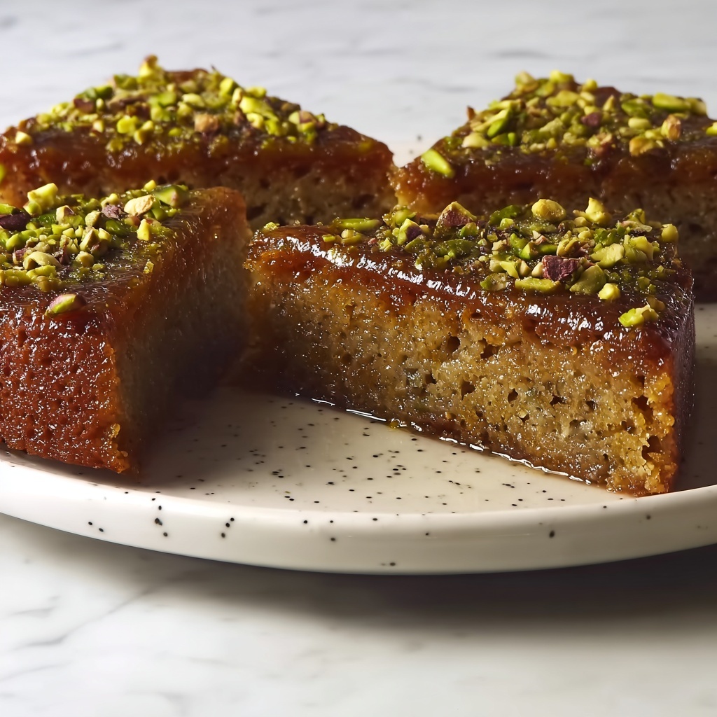 Fig and Pistachio Semolina Cake Recipe - Recipe Image