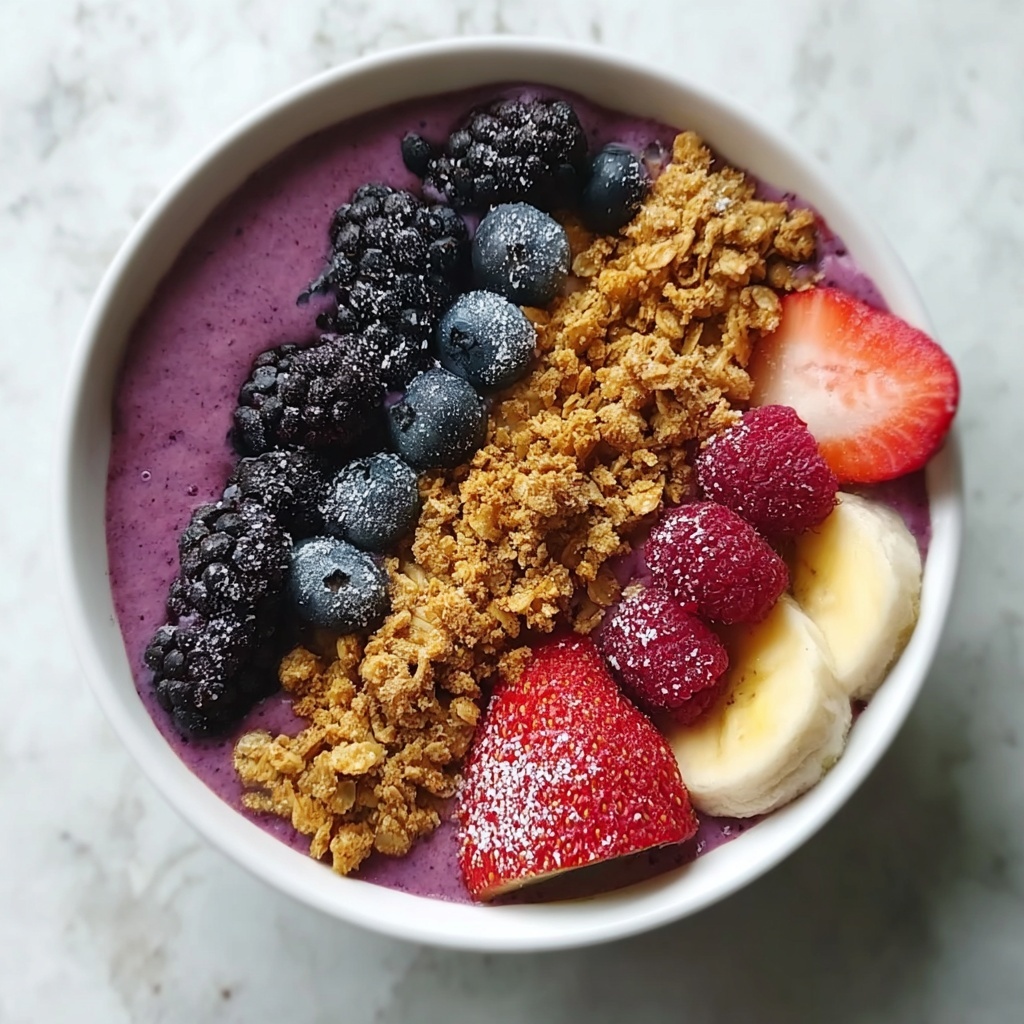 Berry Protein Smoothie Bowl Recipe for a Vibrant Morning Treat Recipe - Recipe Image