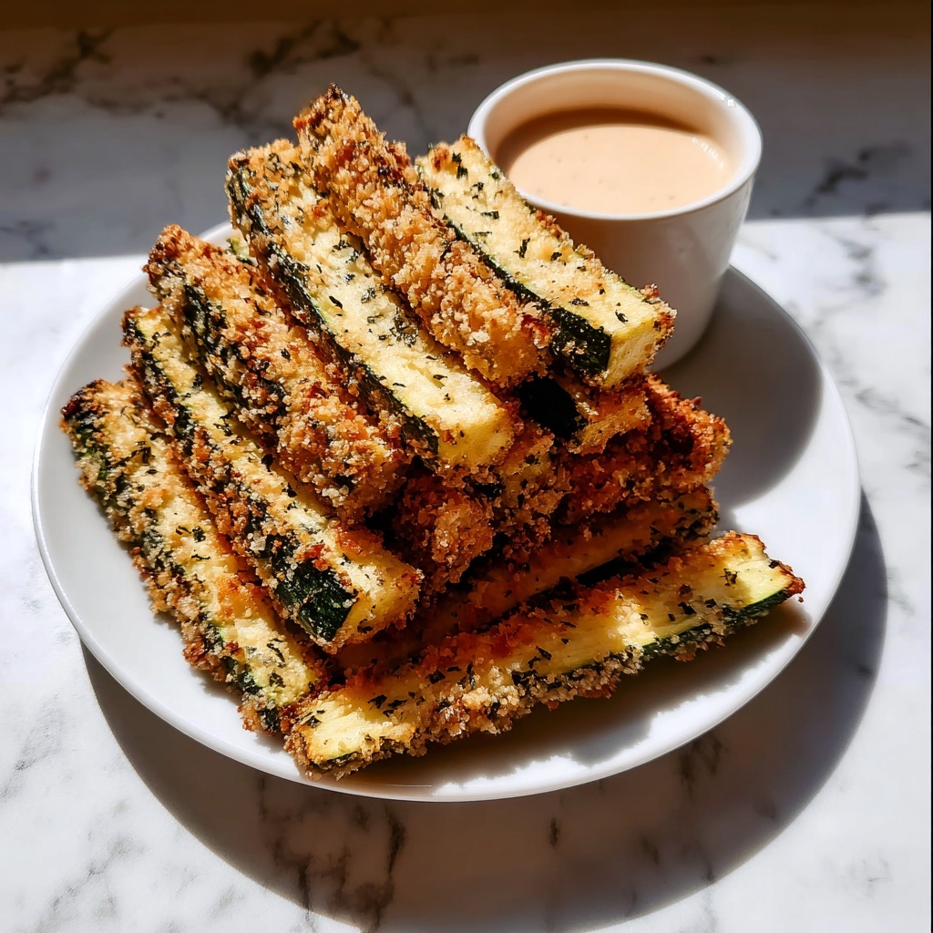 Healthy Low Carb Air Fryer Zucchini Fries: 7 Crispy Secrets Recipe - Recipe Image