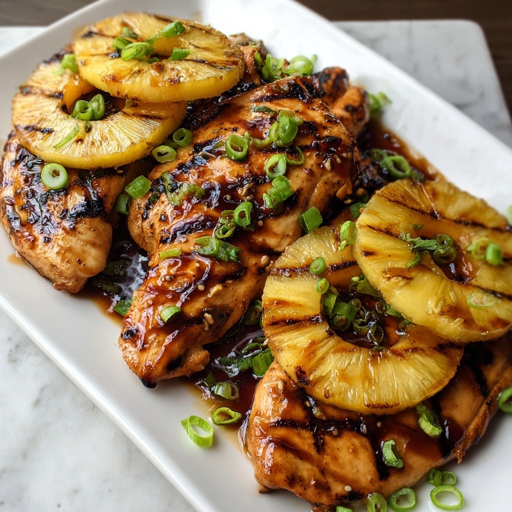 Grilled Aloha Chicken and Pineapple Recipe - Recipe Image
