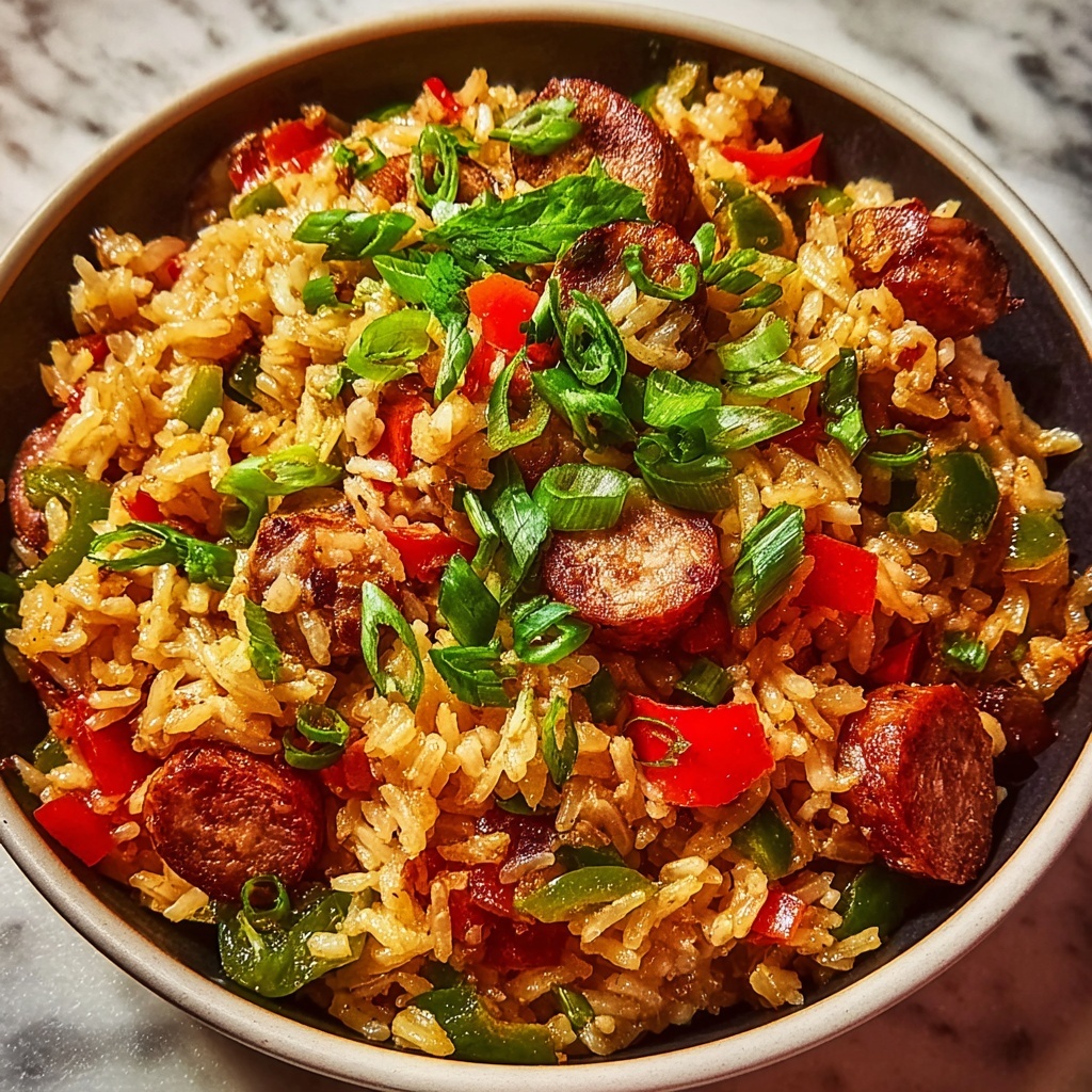 Cajun Sausage and Rice Skillet Recipe - Recipe Image