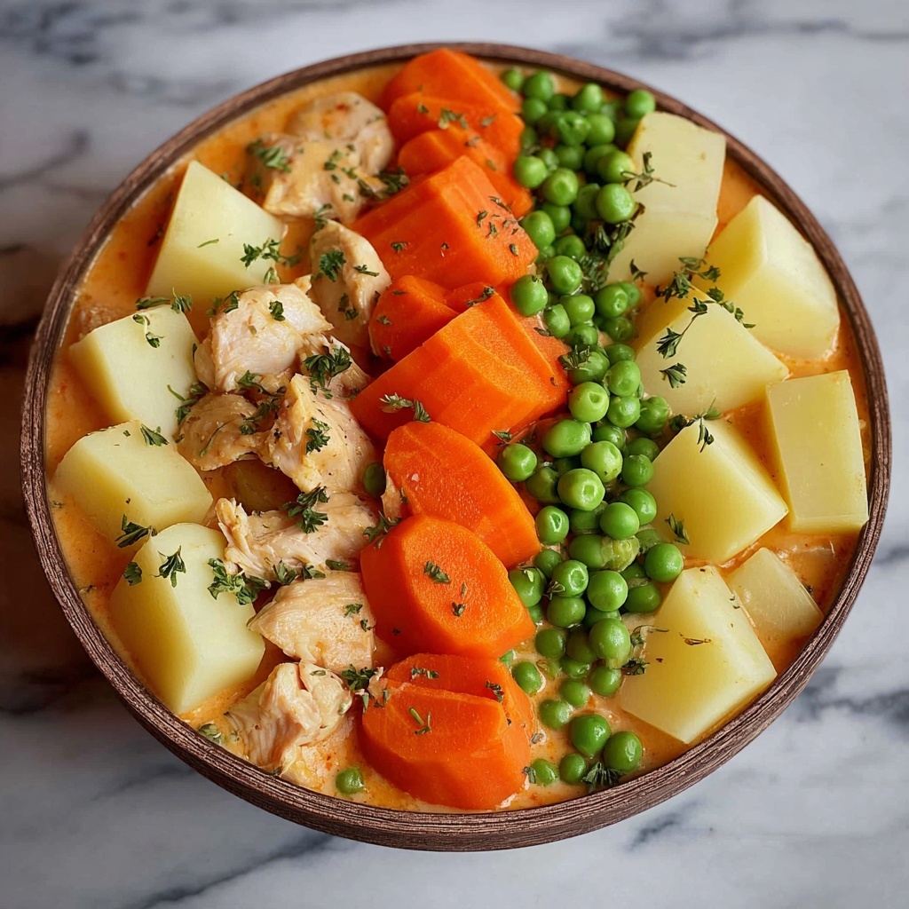 Creamy Chicken and Vegetable Soup Recipe - Recipe Image