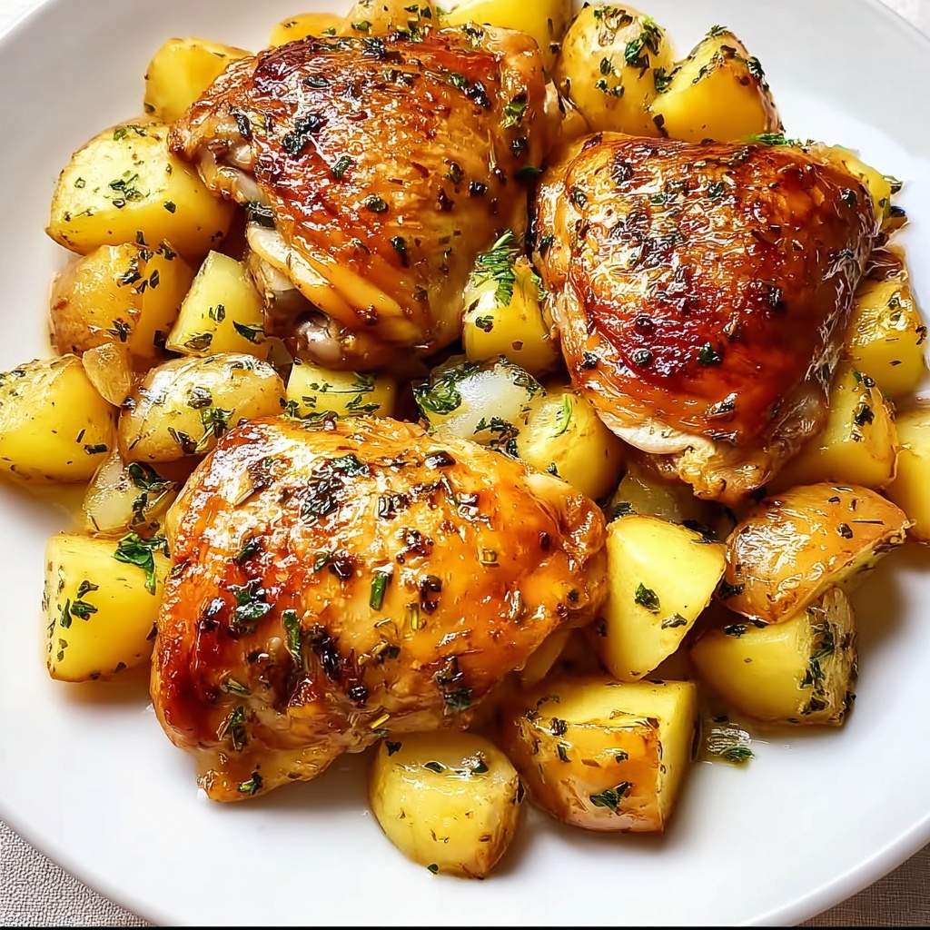 Lemon Herb Chicken & Potatoes: 5 Steps to Flavor Bliss Recipe - Recipe Image