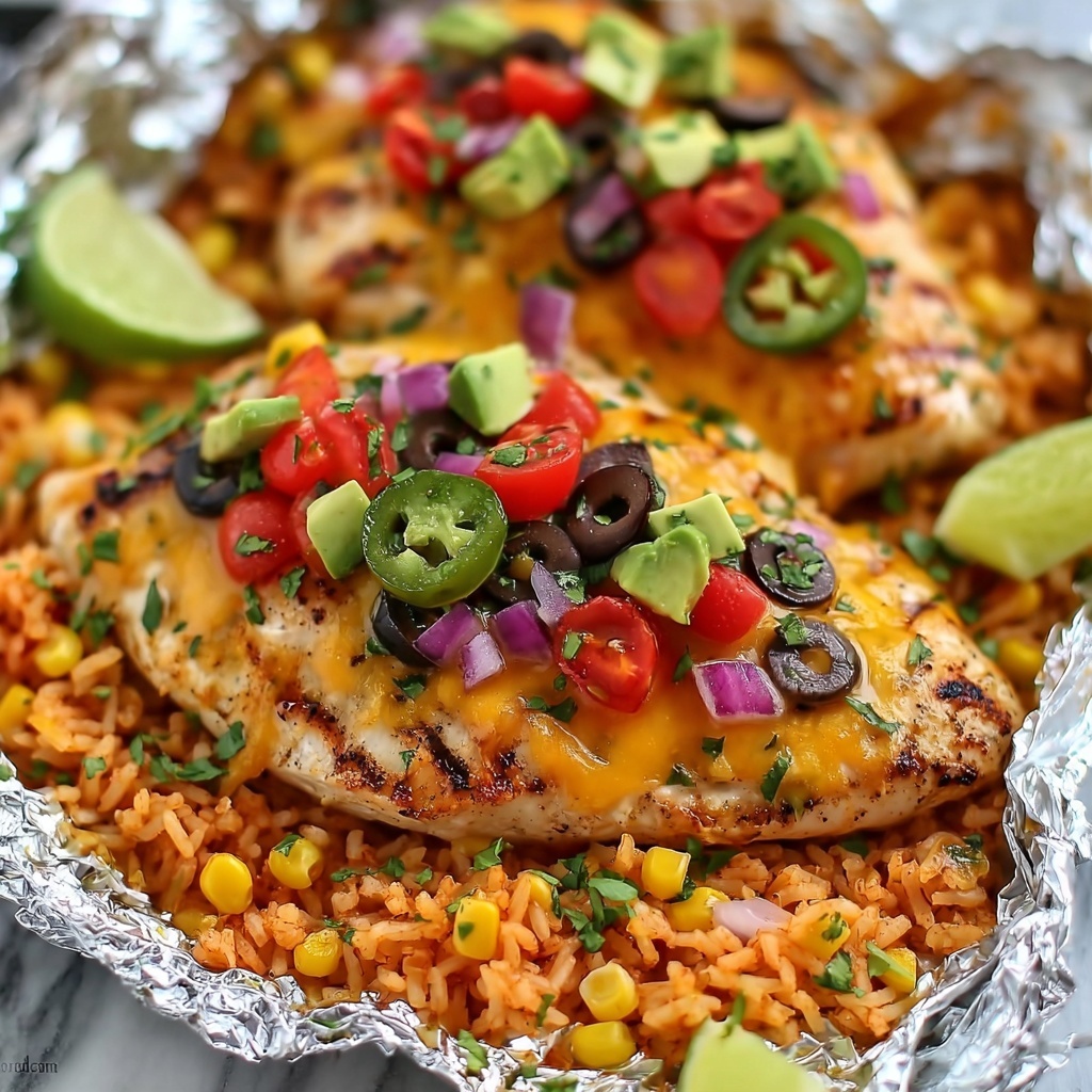 Santa Fe Chicken Foil Packets Recipe - Recipe Image