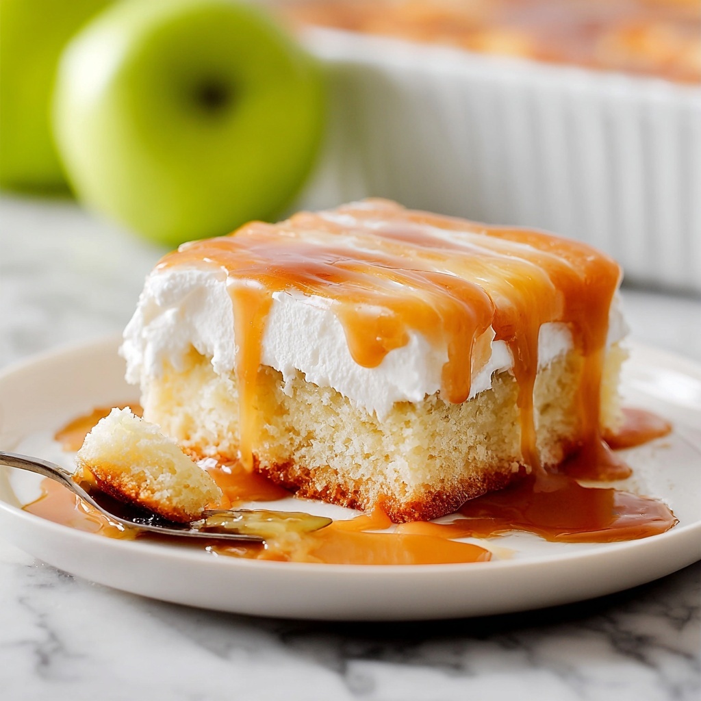 Caramel Apple Poke Cake Recipe - Recipe Image