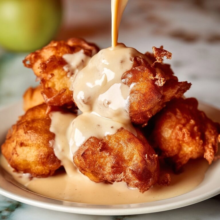 Soft Cinnamon Apple Fritters with Vanilla Glaze Recipe