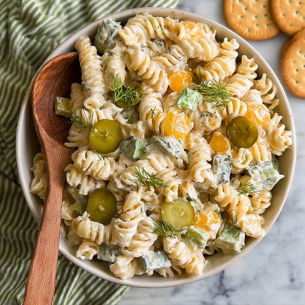 Dill Pickle Pasta Salad Recipe - Recipe Image