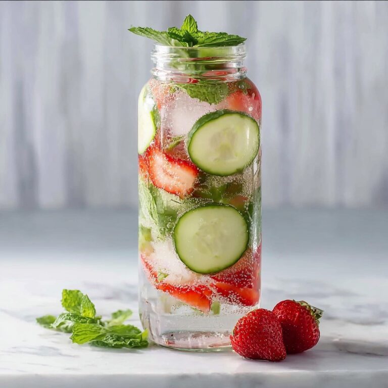 Strawberry Cucumber Lime Infused Water Recipe