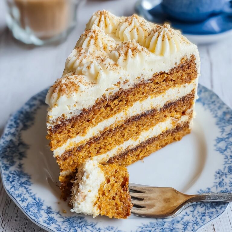 Pumpkin Layer Cake with Cream Cheese Cinnamon Frosting Recipe