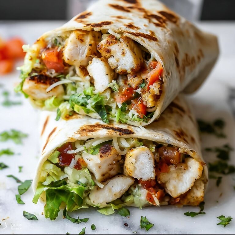 Grilled Garlic Chicken Wraps Recipe