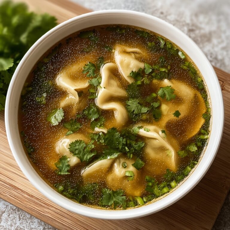Homemade Wonton Soup Recipe