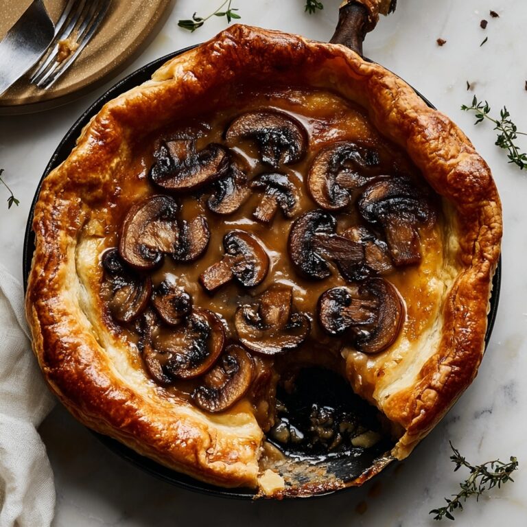 Creamy Mushroom Pot Pie with Flaky Crust Recipe