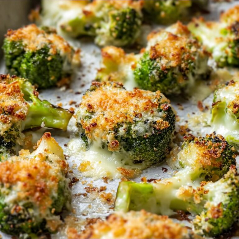 Smashed Broccoli with Parmesan Recipe