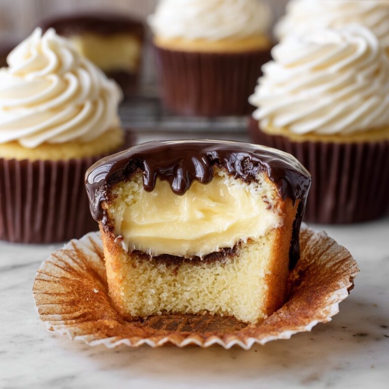 Daddy’s Boston Cream Cupcakes Recipe