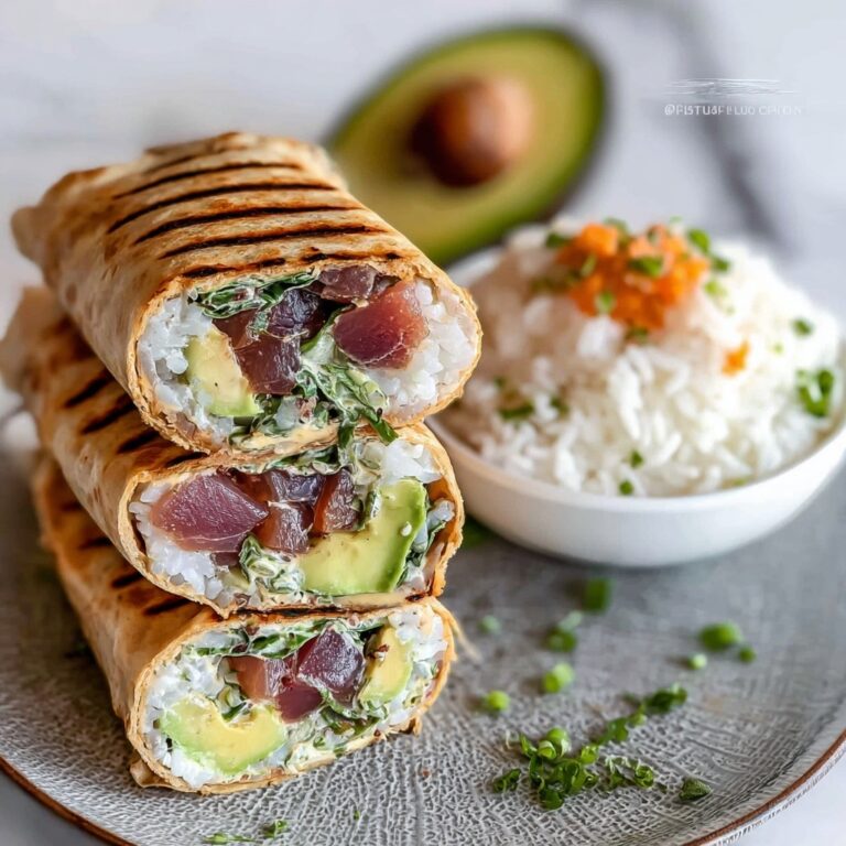 Sushi Burrito with Ahi Tuna & Yuzu Cream Recipe