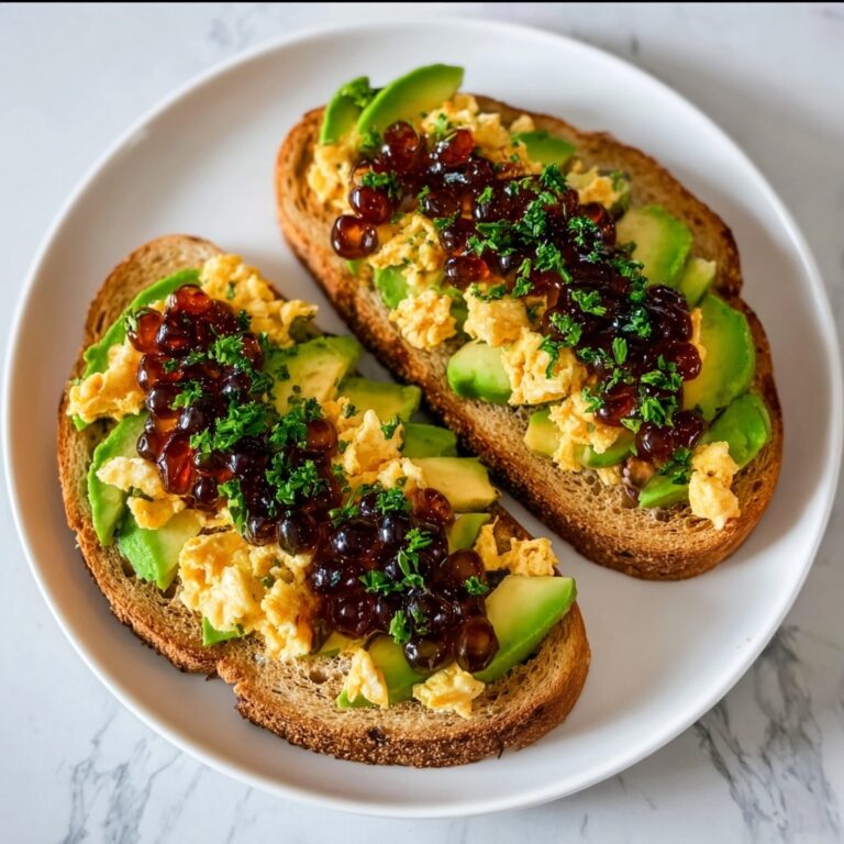 Chili-Maple Caviar & Avocado on Toast Recipe