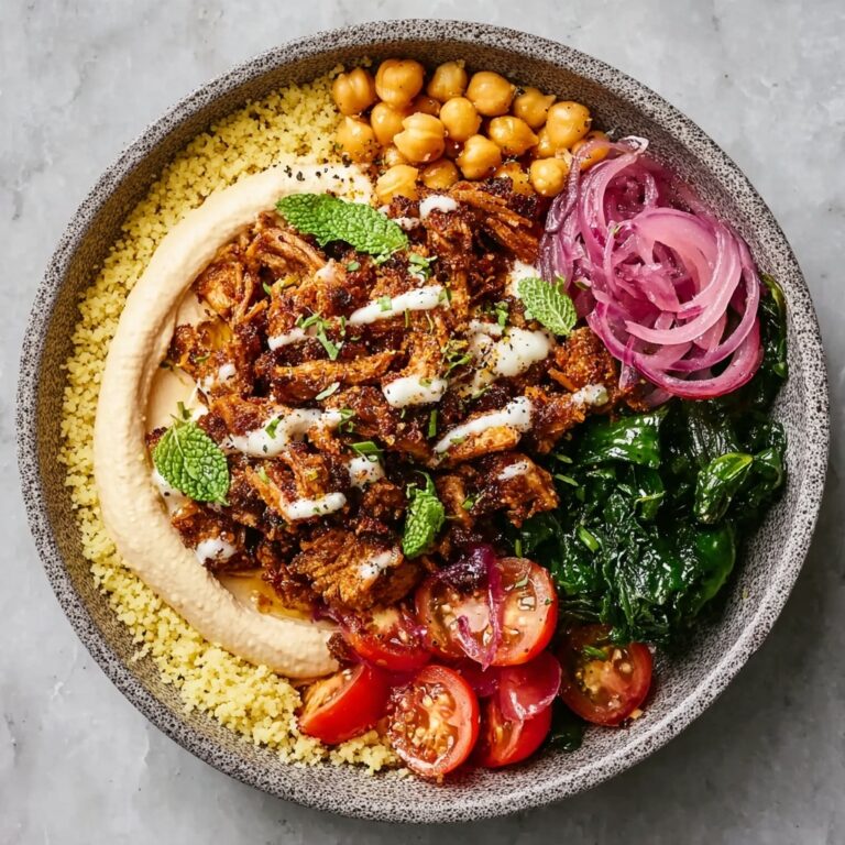Shawarma-Inspired Spiced Lamb and Hummus Bowls Recipe