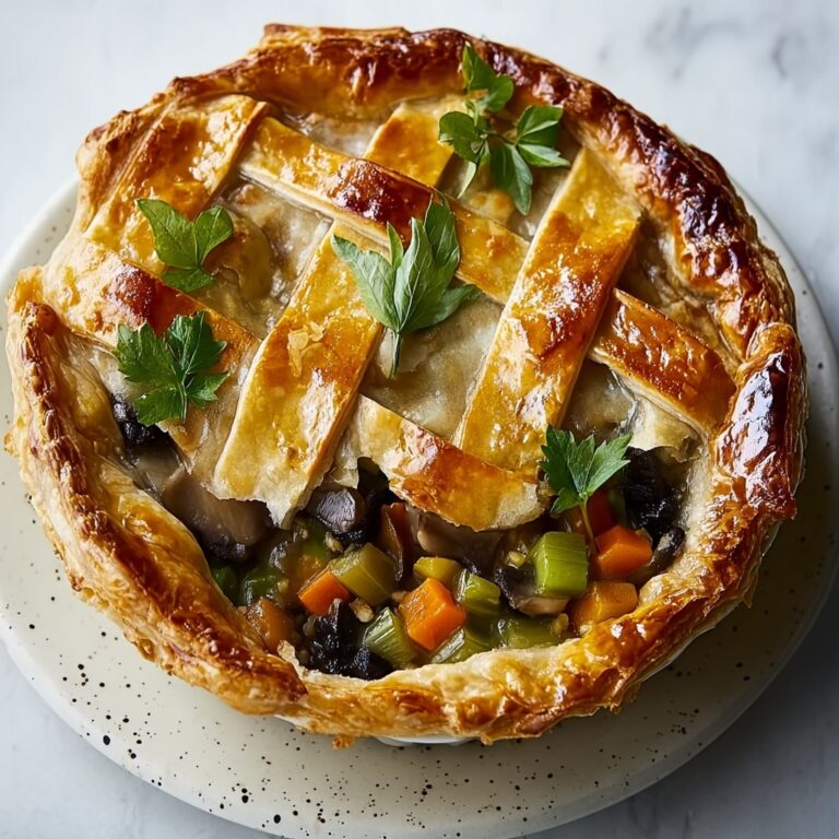 Vegetarian Mushroom and Leek Pie Recipe