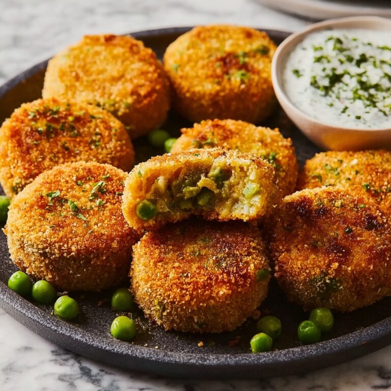 Crispy Lentil, Pea, and Potato Cakes with Green Cashew-Chili Chutney Recipe