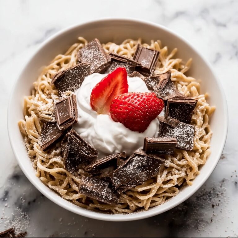 Delightful Chocolate Pancake Spaghetti with Oreo Crumbles Recipe