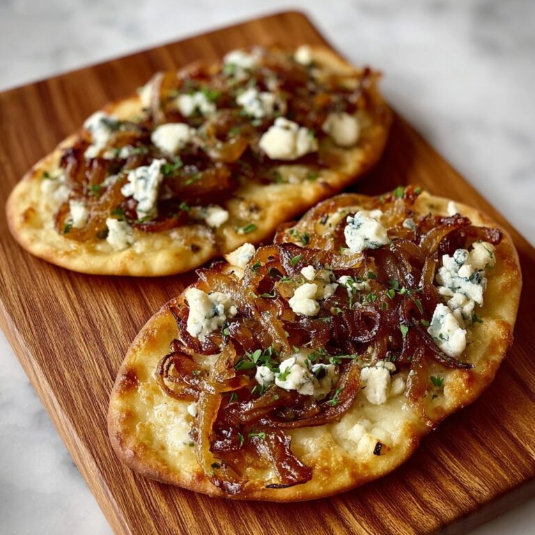 Caramelized Onion & Feta Flatbreads Recipe