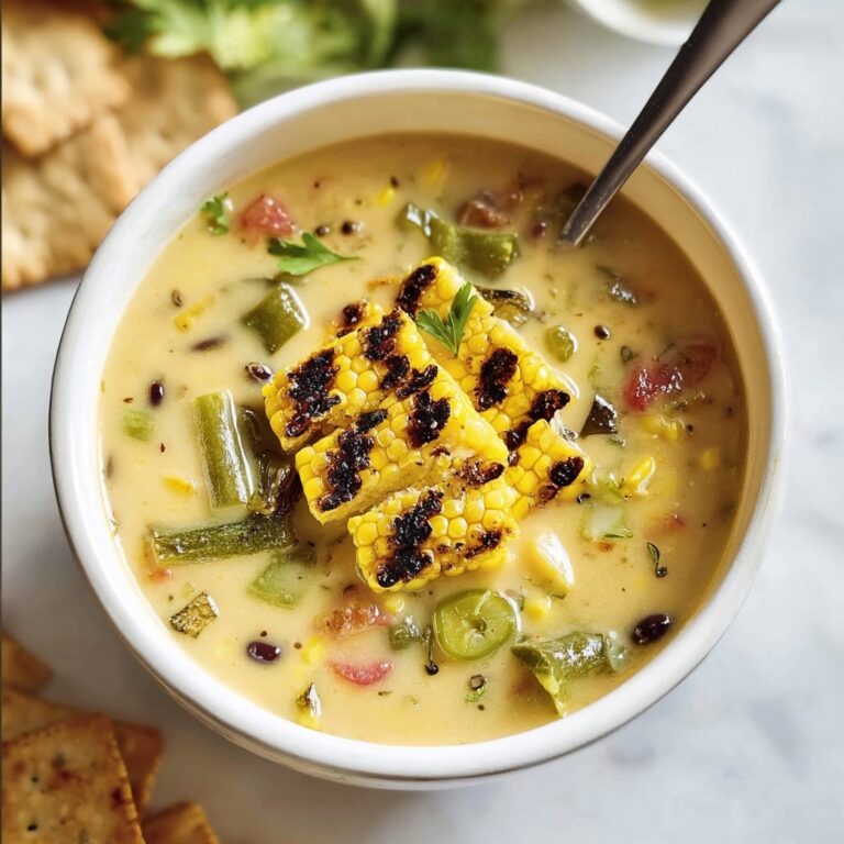 Roasted Poblano Corn Chowder for a Cozy Meal Recipe