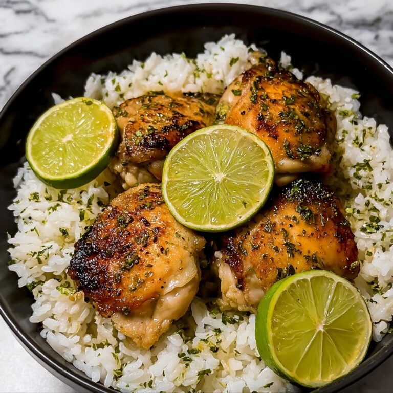 Coconut Lime Chicken with Fragrant Basmati Rice Recipe