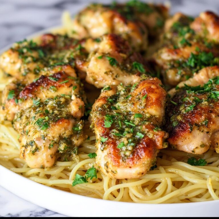 Creamy Chicken Scampi with Garlic Lemon Pasta Recipe