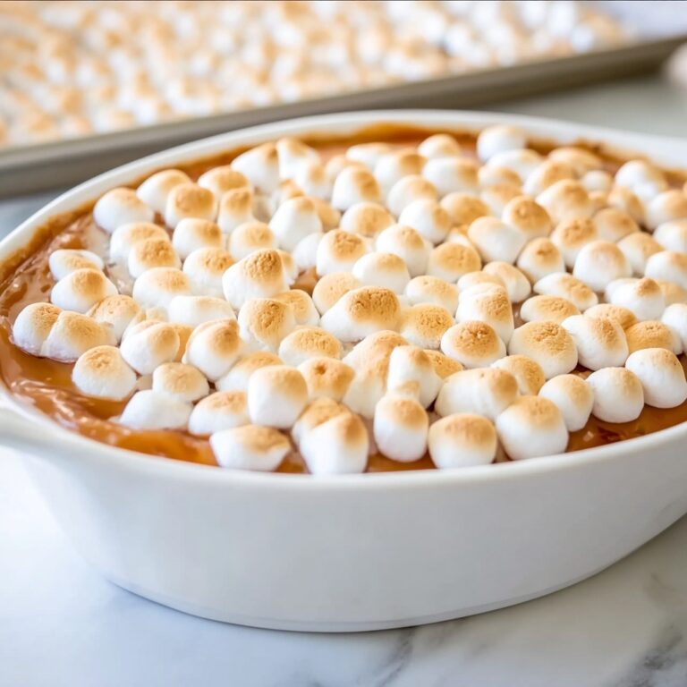 Sweet Potato Casserole with Marshmallow and Streusel Topping Recipe
