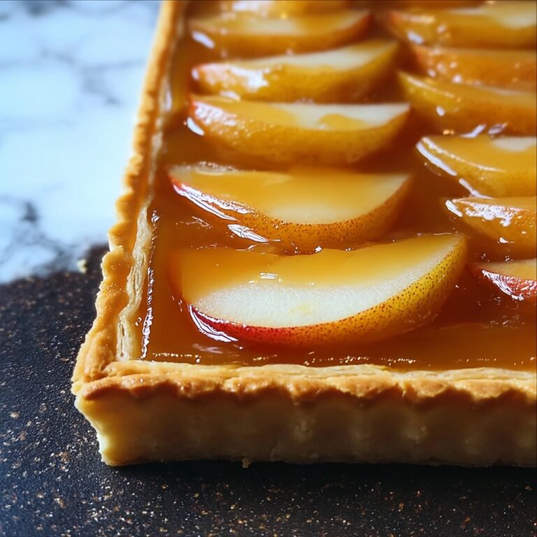 Pear Tart with Hazelnbacked Pears and Cream Cheese Filling Recipe