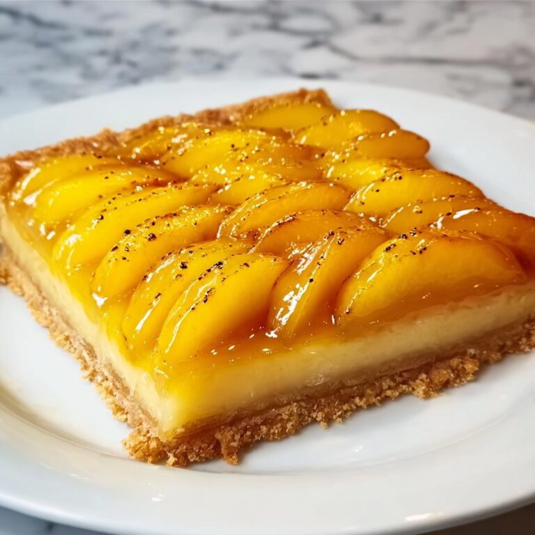 Peach Tart with Pears and Cream Cheese Recipe