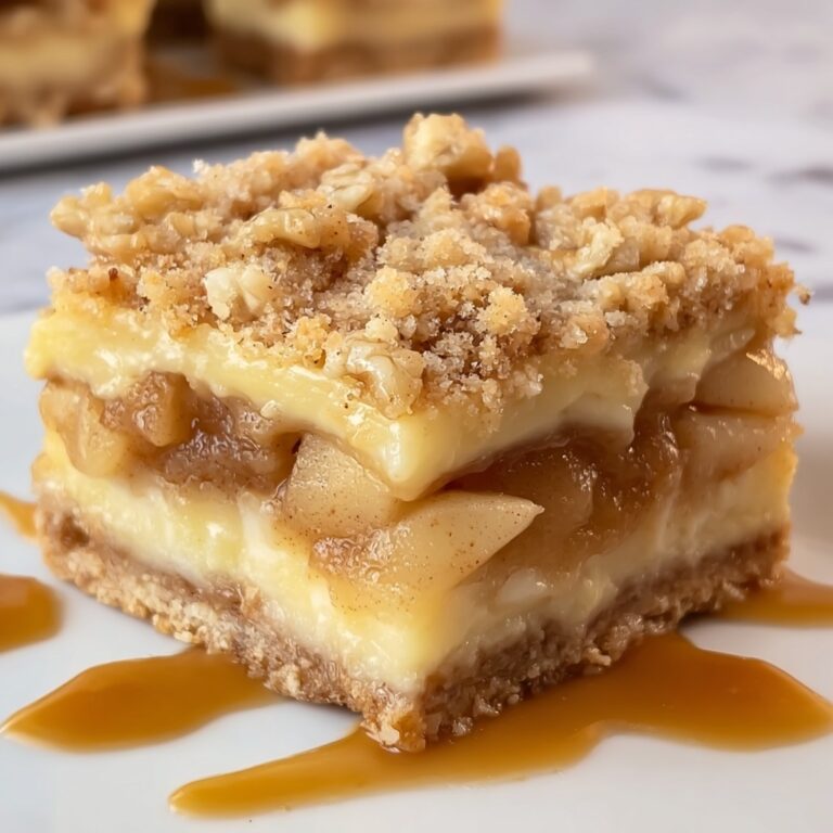 Apple Pie Bars with Salted Caramel Drizzle Recipe