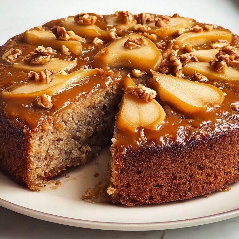 Chai-Spiced Pear and Walnut Cake Recipe