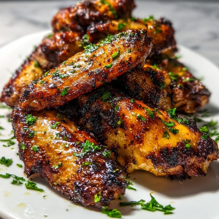 Baked Lemon Garlic Chicken Wings Recipe