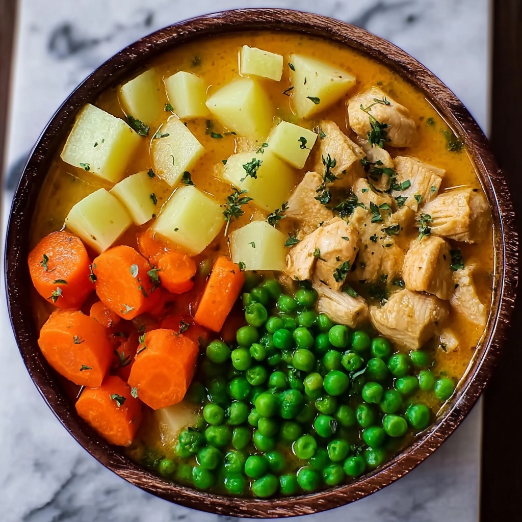 Creamy Chicken and Vegetable Soup Recipe - Recipe Image