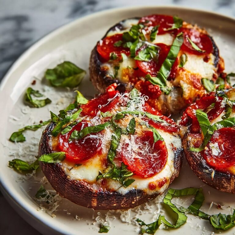 Pizza Stuffed Portobello Mushrooms Recipe